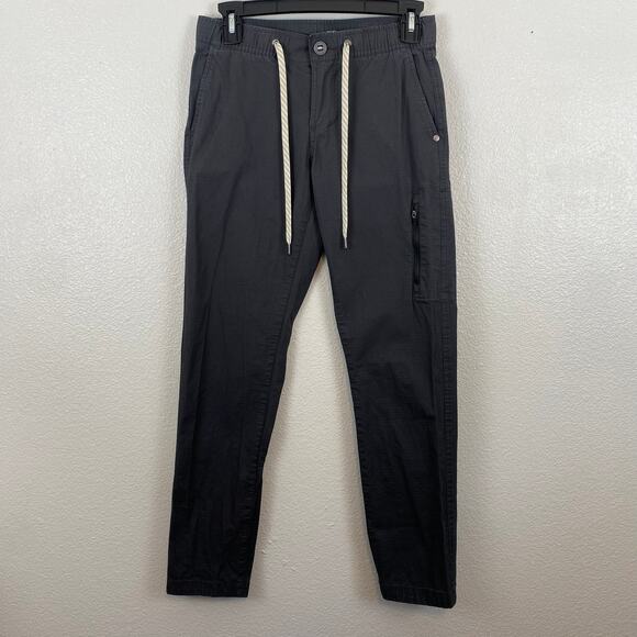 Vuori Ripstop Organic Cotton Gray Cropped Straight Outdoor Pants - Picture 3 of 10